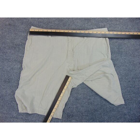 Tommy Bahama Shorts Mens 38 Beige Tan Linen Blend Flat Front Casual Relaxed - Picture 4 of 9